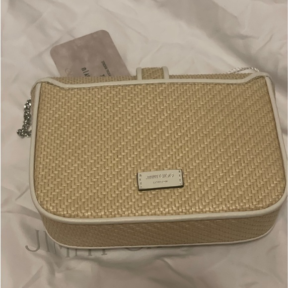 Jimmy Choo Rafia Crossbody Cherie Bag - Picture 6 of 14